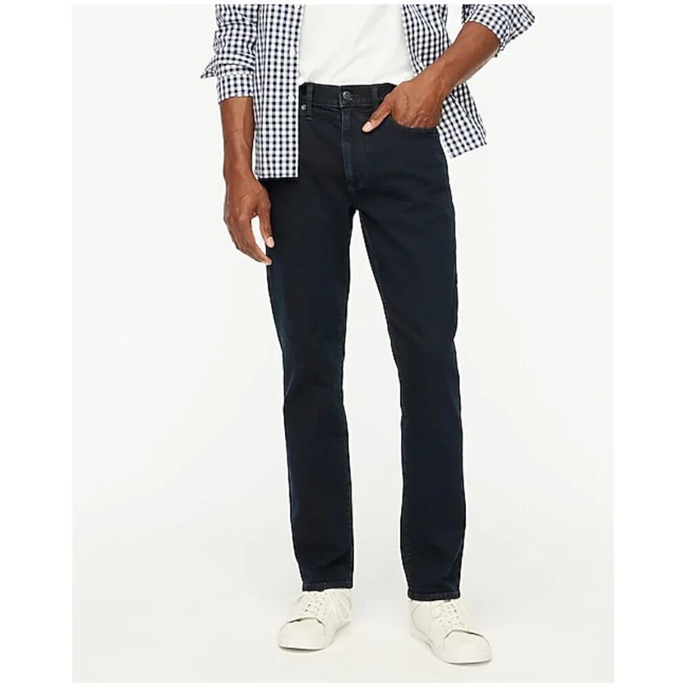 J. Crew Men's Straight Fit Jeans Signature Flex Dark Blue Size 32x32 NWT